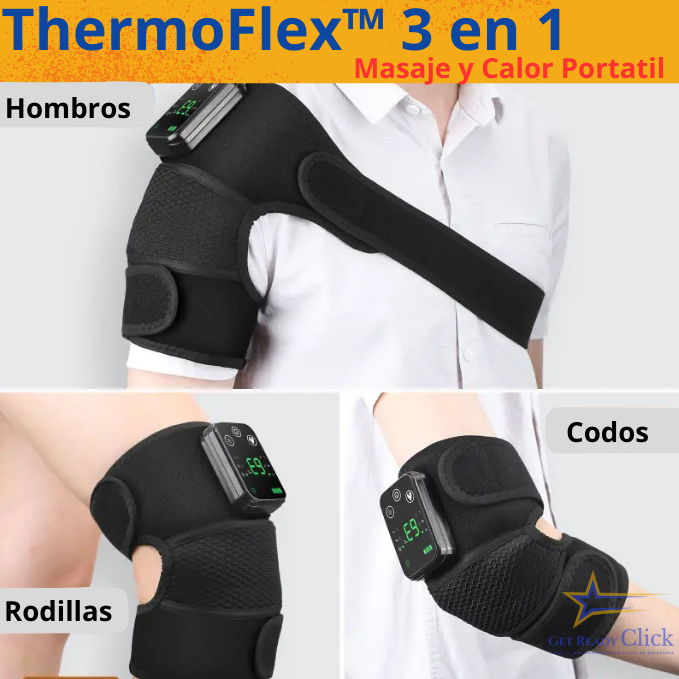 Si la molestia en los hombros, rodillas o codos no te deja tener un buen día ni dormir, esto es para ti: "Masaje y Calor Portátil"