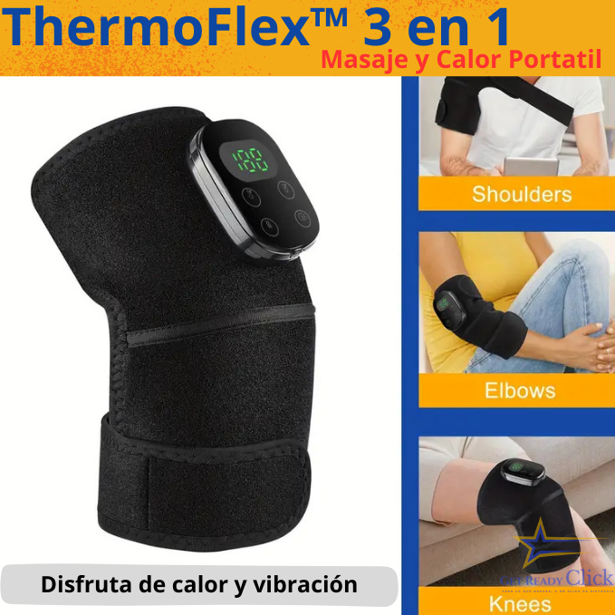 Si la molestia en los hombros, rodillas o codos no te deja tener un buen día ni dormir, esto es para ti: "Masaje y Calor Portátil"
